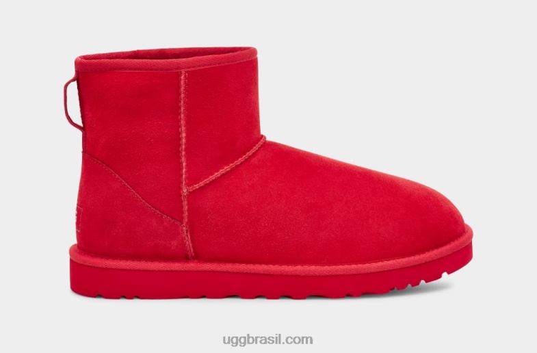 samba vermelho 4VTTD231 UGG homens mini bota classica