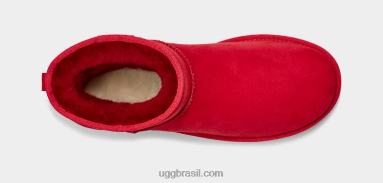 samba vermelho 4VTTD231 UGG homens mini bota classica