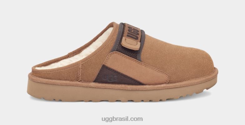castanha 4VTTD1637 UGG homens deslizamento de dunas