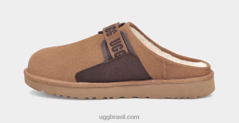 castanha 4VTTD1637 UGG homens deslizamento de dunas