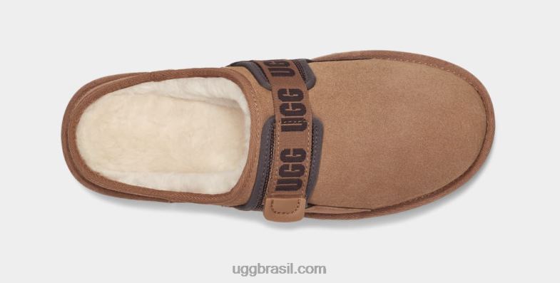 castanha 4VTTD1637 UGG homens deslizamento de dunas