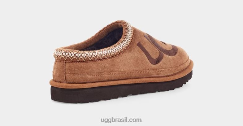 castanha/expresso 4VTTD208 UGG homens logotipo da tasman