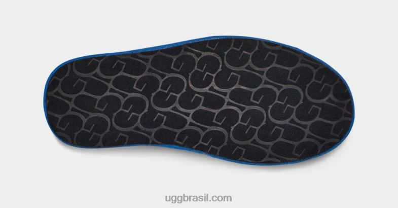 clássico azul/branco 4VTTD1618 UGG homens logotipo arranhado