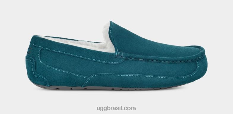 marina azul 4VTTD1424 UGG homens chinelo ascot