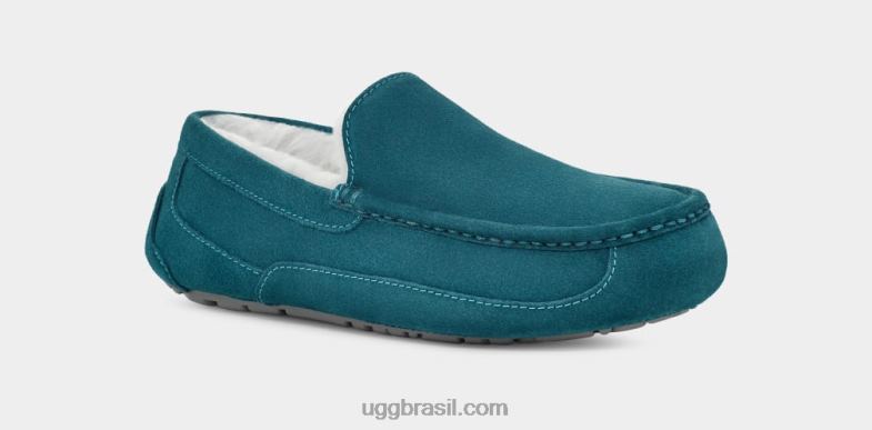marina azul 4VTTD1424 UGG homens chinelo ascot