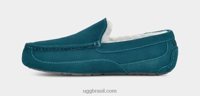 marina azul 4VTTD1424 UGG homens chinelo ascot