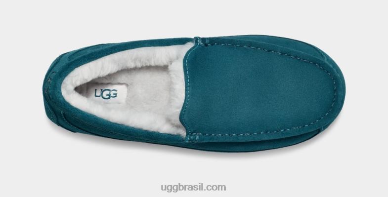 marina azul 4VTTD1424 UGG homens chinelo ascot