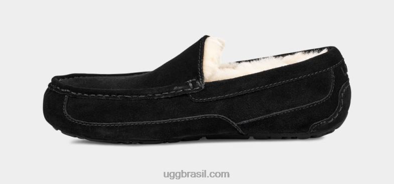 preto 4VTTD1422 UGG homens chinelo ascot