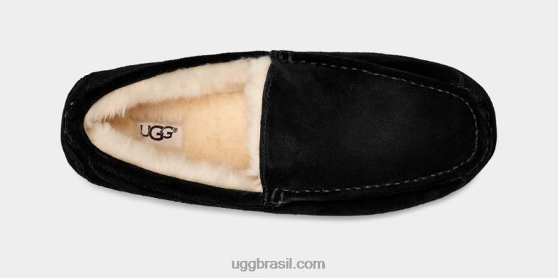 preto 4VTTD1422 UGG homens chinelo ascot