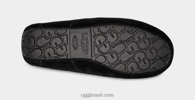 preto 4VTTD1422 UGG homens chinelo ascot