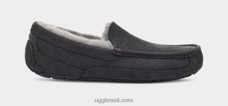 preto 4VTTD1503 UGG homens couro ascot fosco