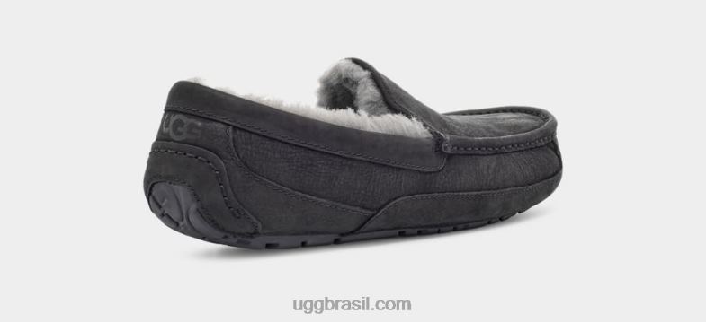 preto 4VTTD1503 UGG homens couro ascot fosco