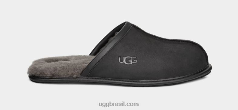 preto 4VTTD2299 UGG homens couro raspado