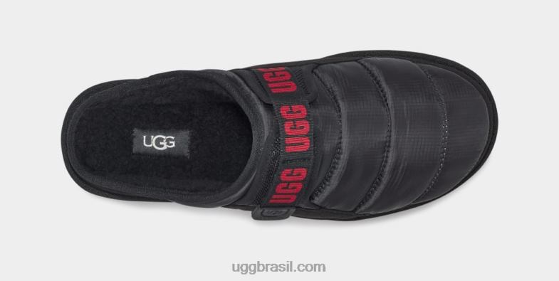 preto/vermelho samba 4VTTD1564 UGG homens sandália dune lta