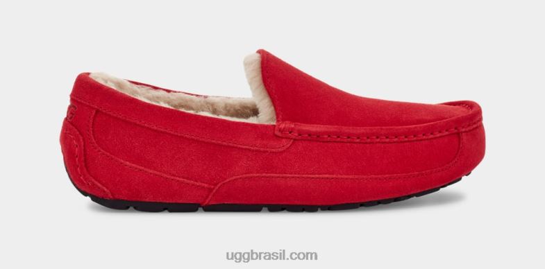 samba vermelho 4VTTD1653 UGG homens chinelo ascot