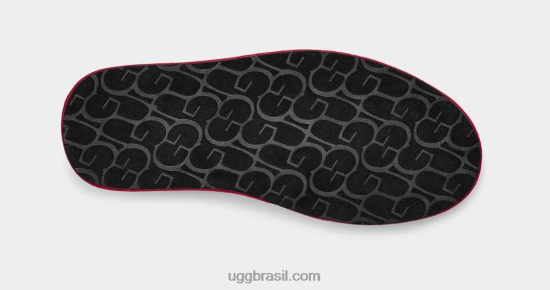 vermelho/preto/branco 4VTTD1597 UGG homens banda gráfica arranhada
