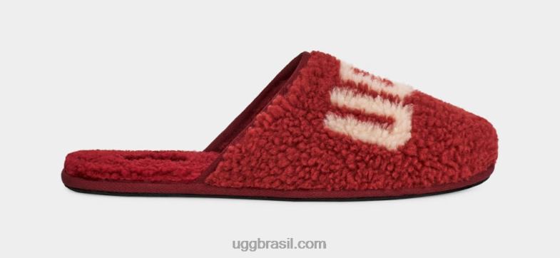 vinho tinto 4VTTD1589 UGG homens gráfico encaracolado arranhado
