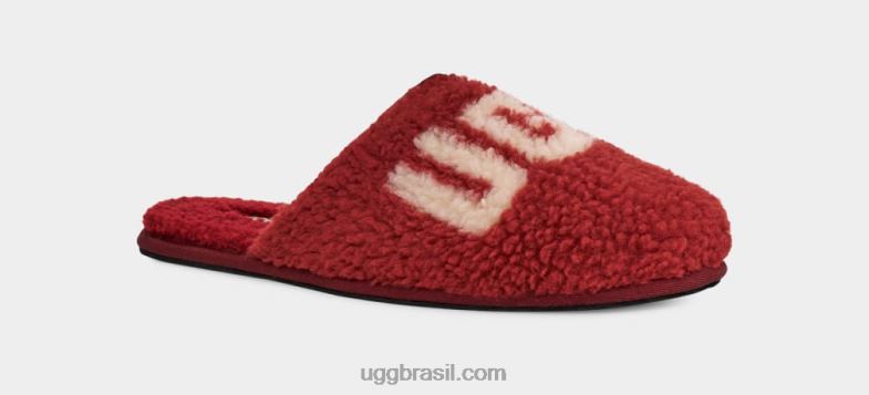 vinho tinto 4VTTD1589 UGG homens gráfico encaracolado arranhado