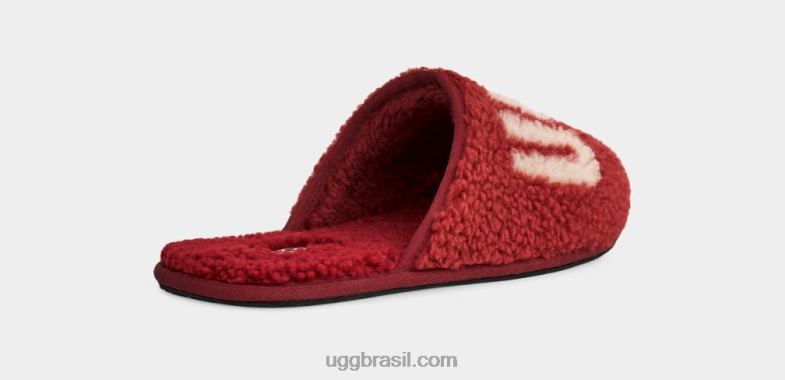 vinho tinto 4VTTD1589 UGG homens gráfico encaracolado arranhado