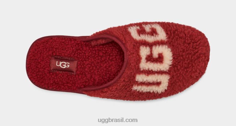 vinho tinto 4VTTD1589 UGG homens gráfico encaracolado arranhado