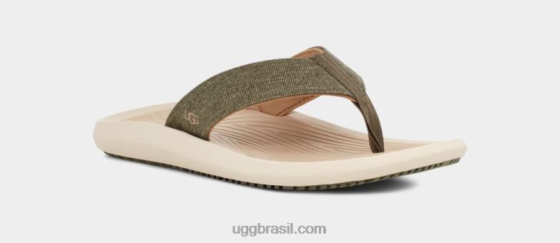 azeitona queimada/taupe 4VTTD1514 UGG homens brookside ii flip canvas