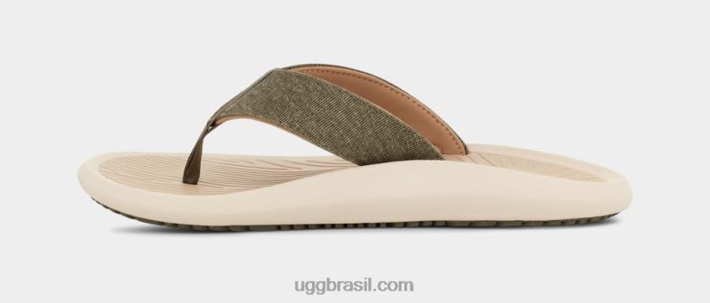 azeitona queimada/taupe 4VTTD1514 UGG homens brookside ii flip canvas