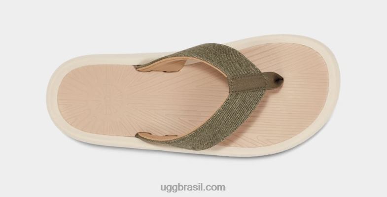 azeitona queimada/taupe 4VTTD1514 UGG homens brookside ii flip canvas