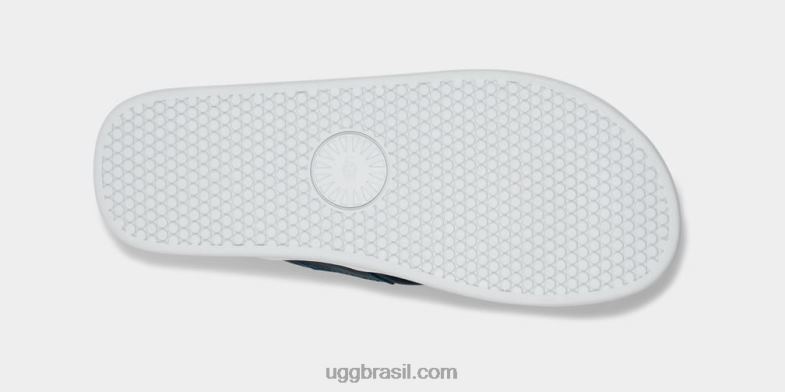 azul marinho 4VTTD236 UGG homens chinelos de couro à beira-mar