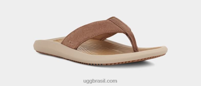 castanha 4VTTD1568 UGG homens brookside ii flip camurça