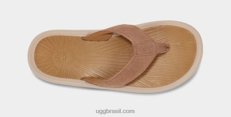 castanha 4VTTD1568 UGG homens brookside ii flip camurça