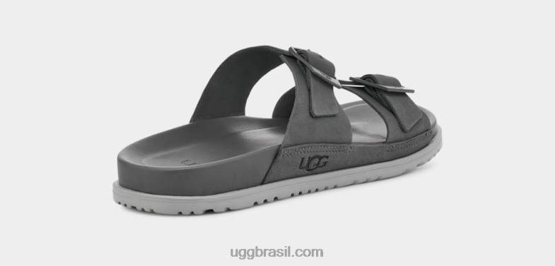 cinza escuro 4VTTD1601 UGG homens corrediça de fivela wainscott