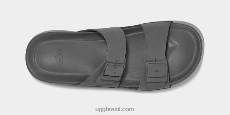 cinza escuro 4VTTD1601 UGG homens corrediça de fivela wainscott