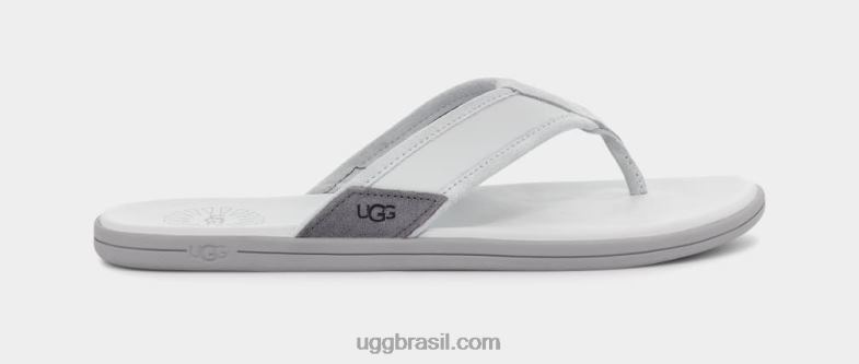 cinza glaciar 4VTTD1656 UGG homens flip à beira-mar