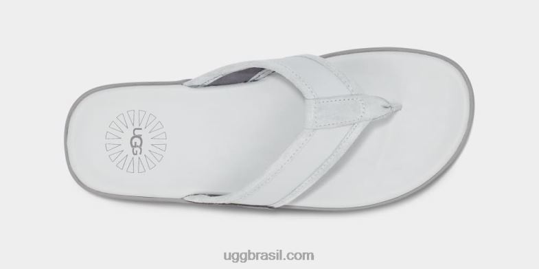 cinza glaciar 4VTTD1656 UGG homens flip à beira-mar