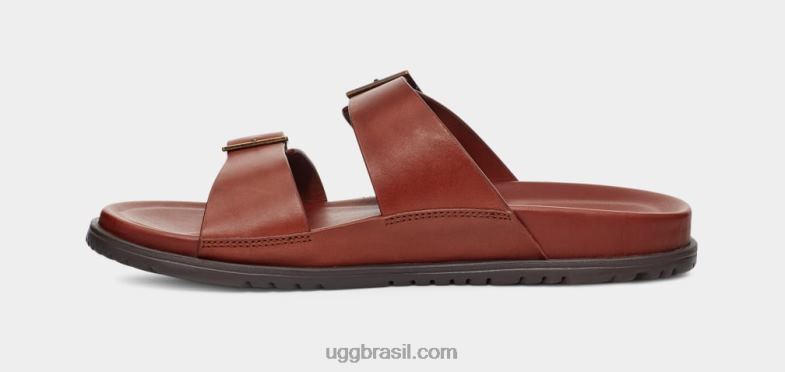 couro conhaque 4VTTD1403 UGG homens corrediça de fivela wainscott