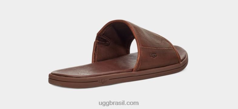 couro de bagagem 4VTTD1546 UGG homens escorrega à beira-mar