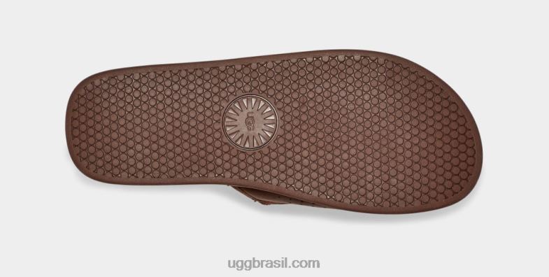 couro de bagagem 4VTTD1546 UGG homens escorrega à beira-mar