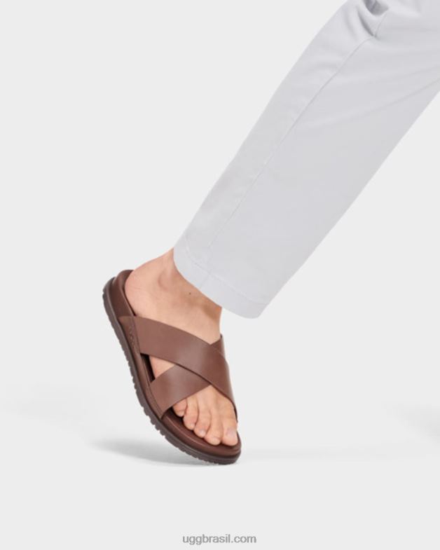 couro pardo 4VTTD2301 UGG homens corrediça wainscott