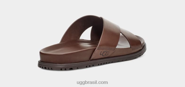 couro pardo 4VTTD2301 UGG homens corrediça wainscott