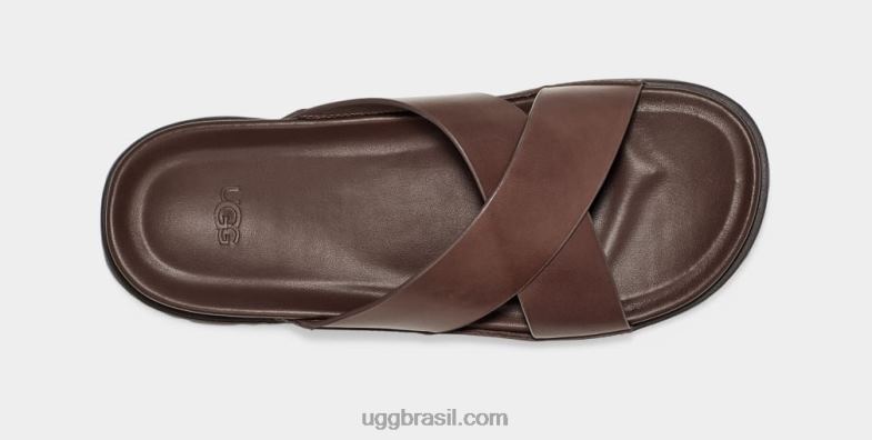 couro pardo 4VTTD2301 UGG homens corrediça wainscott