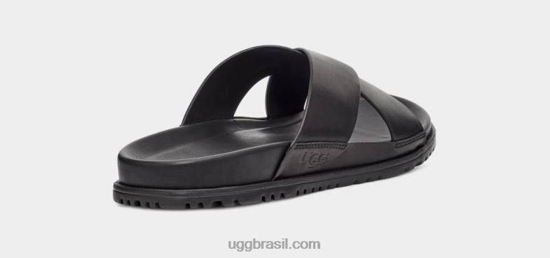 couro preto 4VTTD2302 UGG homens corrediça wainscott