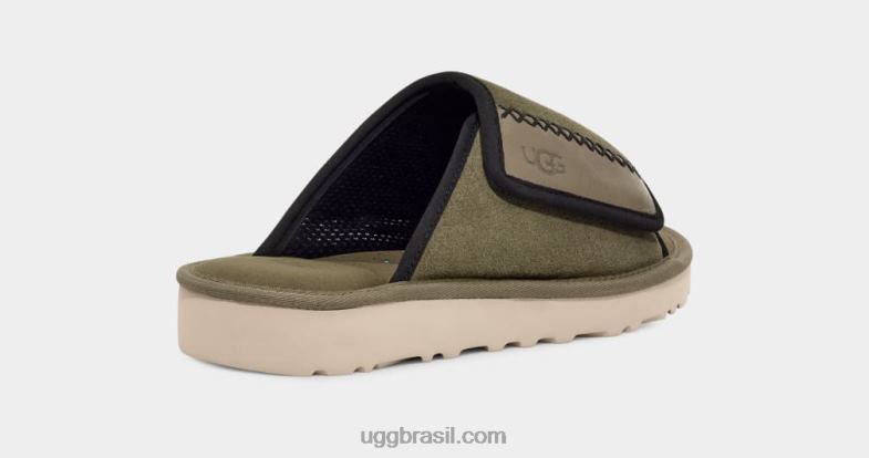musgo verde 4VTTD1453 UGG homens escorregador da costa dourada