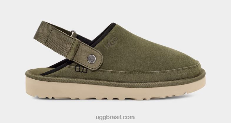 musgo verde 4VTTD1462 UGG homens tamancos da costa dourada