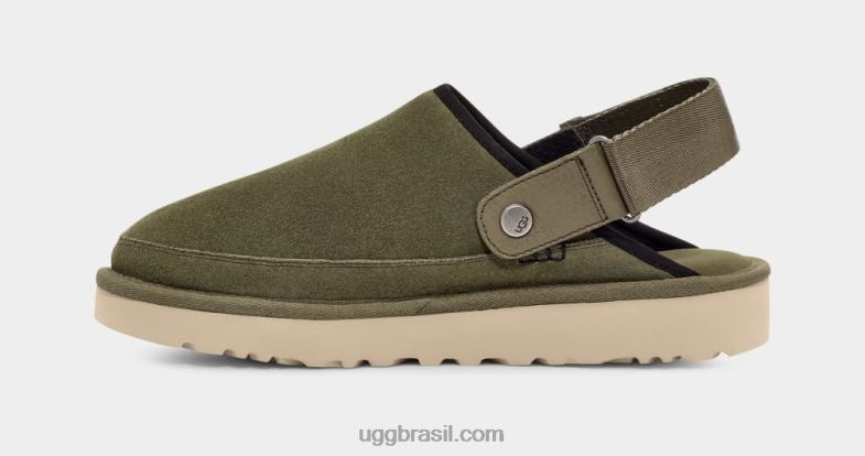 musgo verde 4VTTD1462 UGG homens tamancos da costa dourada