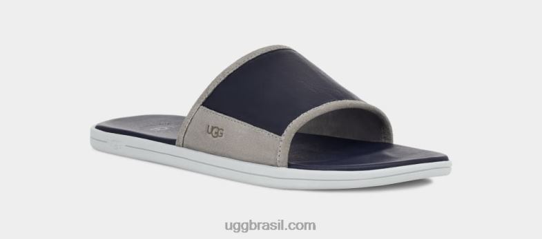 safira escura/selo 4VTTD1657 UGG homens escorrega à beira-mar