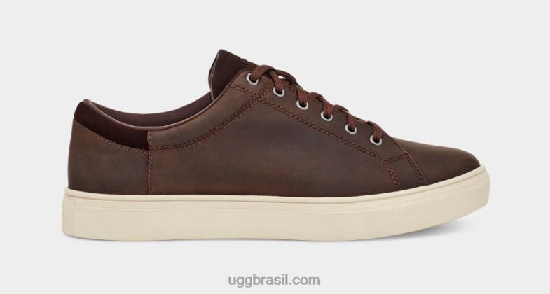 couro pardo 4VTTD2293 UGG homens baysider tempo baixo