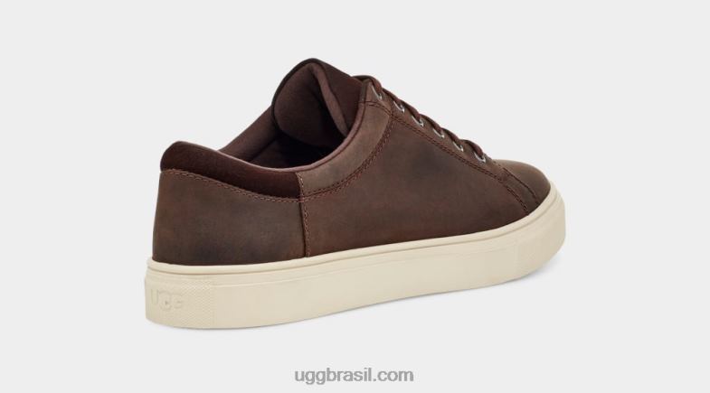 couro pardo 4VTTD2293 UGG homens baysider tempo baixo