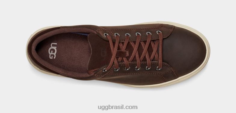 couro pardo 4VTTD2293 UGG homens baysider tempo baixo