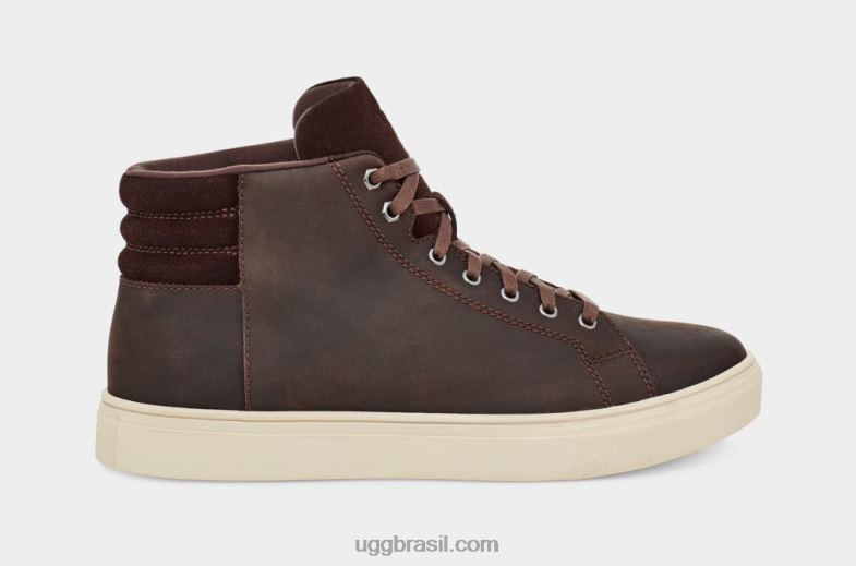 couro pardo 4VTTD2298 UGG homens Baysider tempo alto