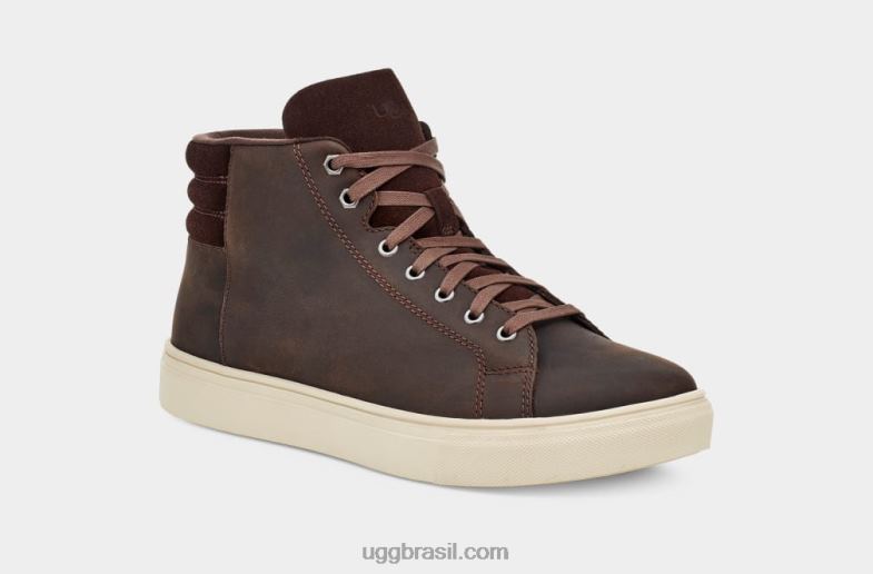 couro pardo 4VTTD2298 UGG homens Baysider tempo alto